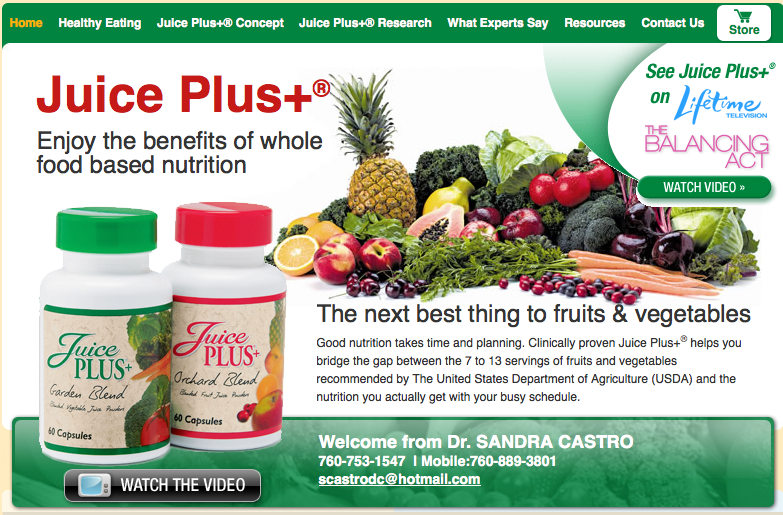 Juice Plus website